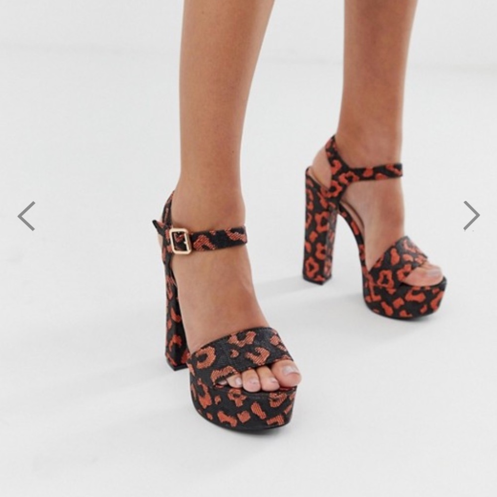 Animal Print Asos Platforms